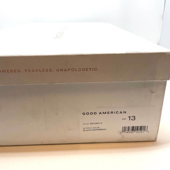 Good American Chelsea Lug Sole Combat Boots In Black Size 13 New - Picture 9 of 9